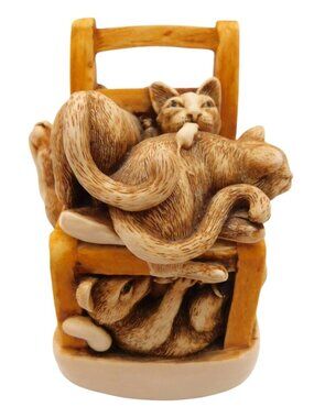 Harmony Kingdom Rumble Seat Cat Trinket Box Made In England 1996 Figurine Decor